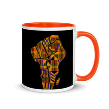 Load image into Gallery viewer, M&#39;Powered Kente Home Mug with Color Inside
