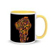 Load image into Gallery viewer, M&#39;Powered Kente Home Mug with Color Inside
